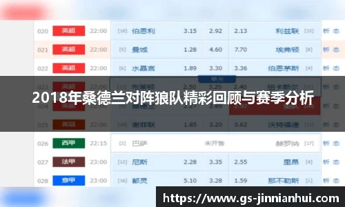 2018年桑德兰对阵狼队精彩回顾与赛季分析